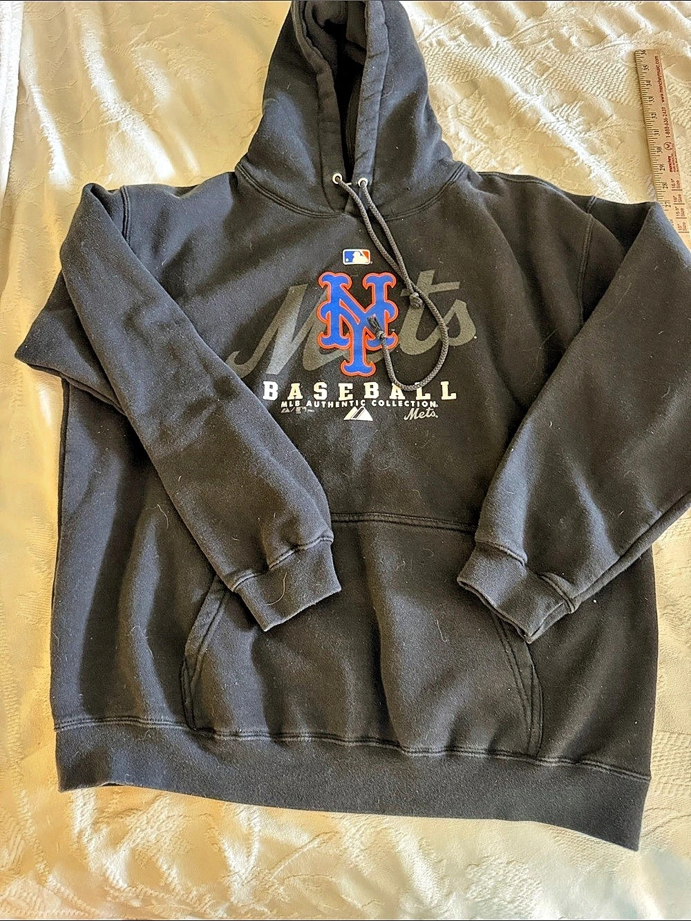 MLB New York Mets Baseball Hoodie Black